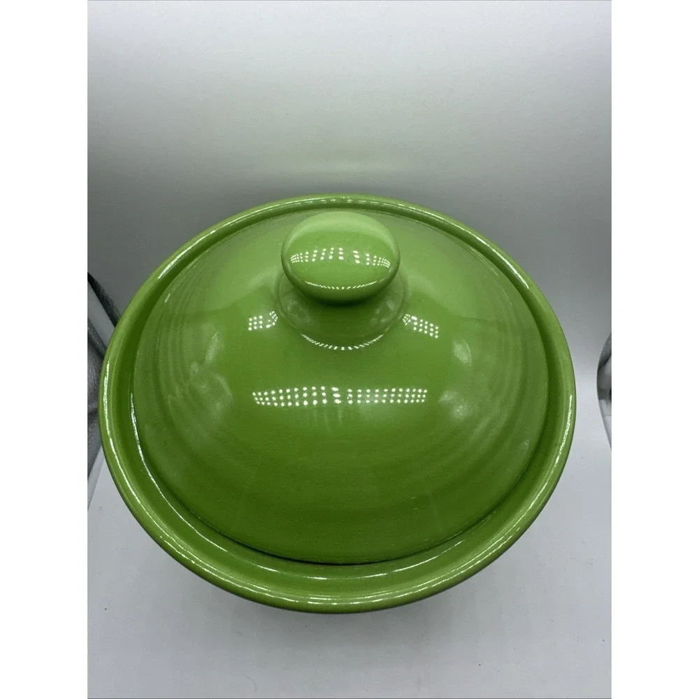 Fiesta Ware Homer Laughlin Co Shamrock Green 3 Qt Large Canister W/ Lid Retired
